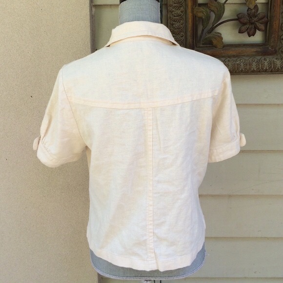 🎀Sashimi Vintage Beige Jacket . Linen, cotton - Picture 6 of 6